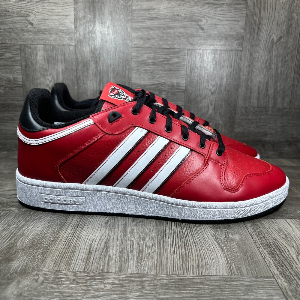Adidas Centennial RM NCAA Mens 17 Red NC State Wolfpack Leather NEW IH5366